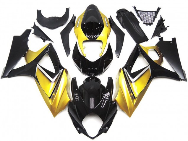 2007-2008 Gold Yellow Custom OEM Style Suzuki GSXR 1000 Fairings for Sale 2007-2008 Gold Yellow Custom OEM Style Suzuki GSXR 1000 Fairings for Sale