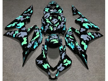 2007-2008 Green and Gray Camouflage Honda CBR600RR Fairings for Sale