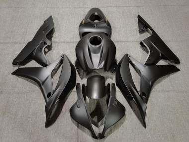 2007-2008 Matte Black Gold Decals Honda CBR600RR Fairings for Sale