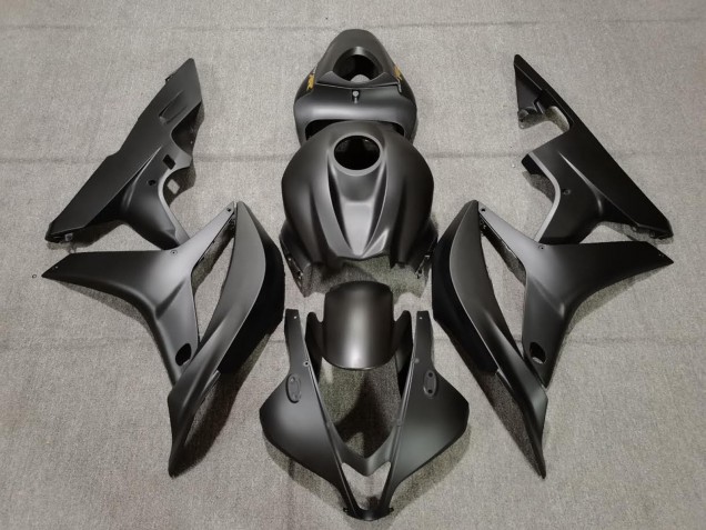 2007-2008 Matte Black Gold Decals Honda CBR600RR Fairings for Sale