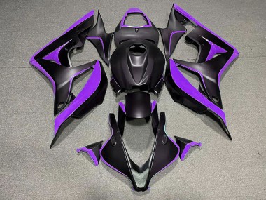 2007-2008 Matte Black & Purple Honda CBR600RR Fairings for Sale
