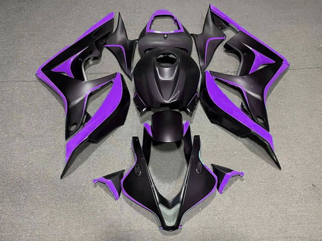 2007-2008 Matte Black & Purple Honda CBR600RR Fairings for Sale