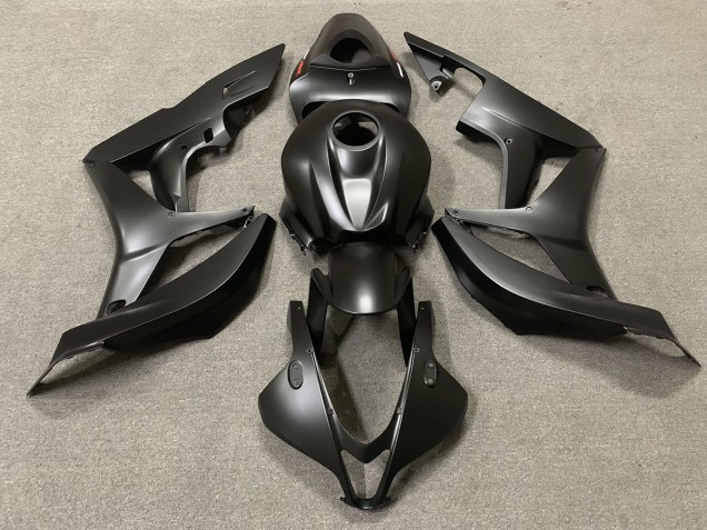 2007-2008 Matte Black Red Decal Honda CBR600RR Fairings for Sale