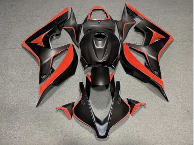 2007-2008 Matte Black & Red Honda CBR600RR Fairings for Sale