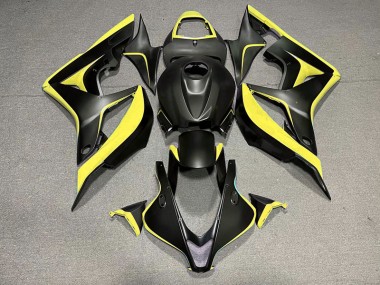 2007-2008 Matte Black & Yellow Honda CBR600RR Fairings for Sale