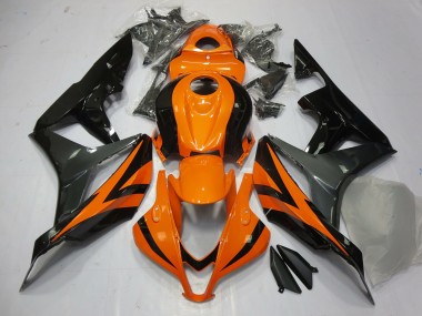 2007-2008 Orange Grey and Black Honda CBR600RR Fairings for Sale