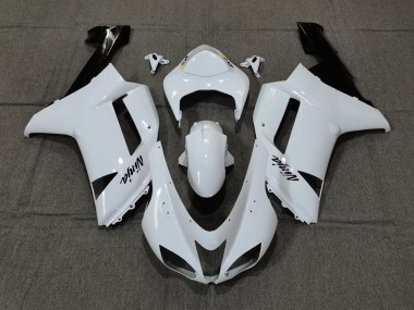 2007-2008 Plain White Gloss Kawasaki ZX6R Fairings for Sale