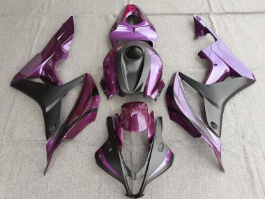 2007-2008 Purple and Matte Black Honda CBR600RR Fairings for Sale