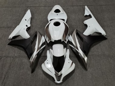 2007-2008 White Graphite and Black Honda CBR600RR Fairings for Sale