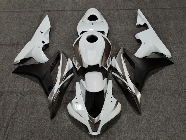 2007-2008 White Graphite and Black Honda CBR600RR Fairings for Sale 2007-2008 White Graphite and Black Honda CBR600RR Fairings for Sale
