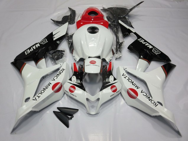 2007-2008 White and Red KM Honda CBR600RR Fairings for Sale 2007-2008 White and Red KM Honda CBR600RR Fairings for Sale