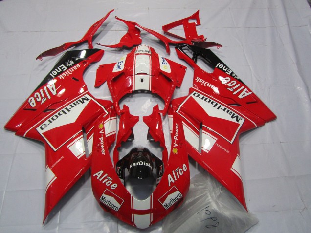 2007-2012 Marlboro Ducati 848 1098 1198 Fairings for Sale 2007-2012 Marlboro Ducati 848 1098 1198 Fairings for Sale