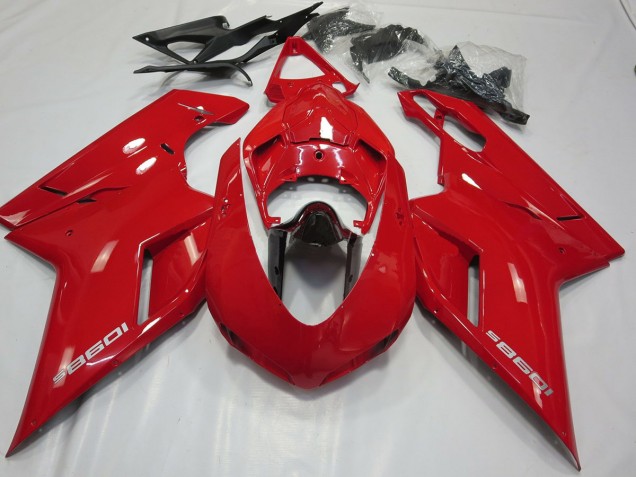 2007-2012 OEM Style Gloss Red Ducati 848 1098 1198 Fairings for Sale 2007-2012 OEM Style Gloss Red Ducati 848 1098 1198 Fairings for Sale