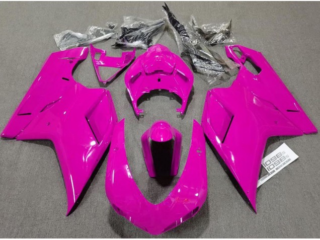 2007-2012 Plain Gloss Pink Ducati 848 1098 1198 Fairings for Sale 2007-2012 Plain Gloss Pink Ducati 848 1098 1198 Fairings for Sale
