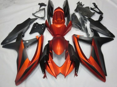 2008-2010 Burnt Matte Orange Suzuki GSXR 600-750 Fairings for Sale