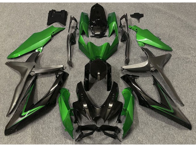 2008-2010 Gloss Green & Green R Suzuki GSXR 600-750 Fairings for Sale 2008-2010 Gloss Green & Green R Suzuki GSXR 600-750 Fairings for Sale