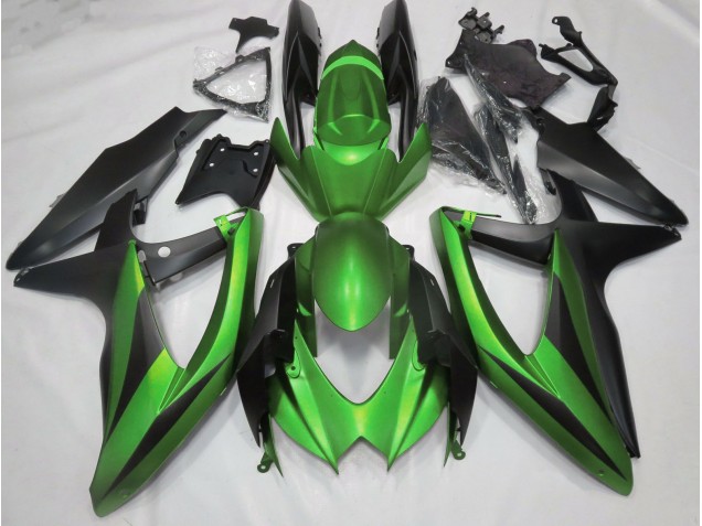 2008-2010 Matte Green No R Suzuki GSXR 600-750 Fairings for Sale 2008-2010 Matte Green No R Suzuki GSXR 600-750 Fairings for Sale