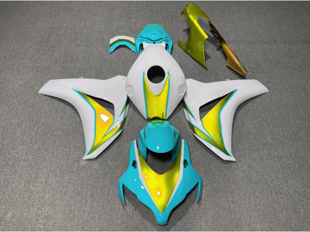 2008-2011 Light Blue and Gold Honda CBR1000RR Fairings for Sale