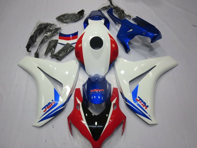 2008-2011 White Red and Blue Honda CBR1000RR Fairings for Sale 2008-2011 White Red and Blue Honda CBR1000RR Fairings for Sale