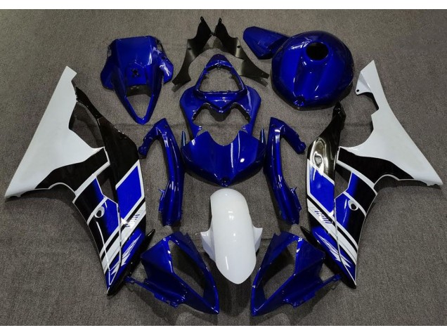 2008-2016 Dark Blue and White Custom Yamaha R6 Fairings for Sale 2008-2016 Dark Blue and White Custom Yamaha R6 Fairings for Sale