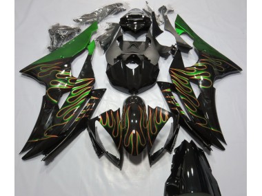 2008-2016 Green Flame Yamaha R6 Fairings for Sale