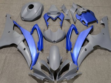 2008-2016 Matte Grey & Blue Yamaha R6 Fairings for Sale