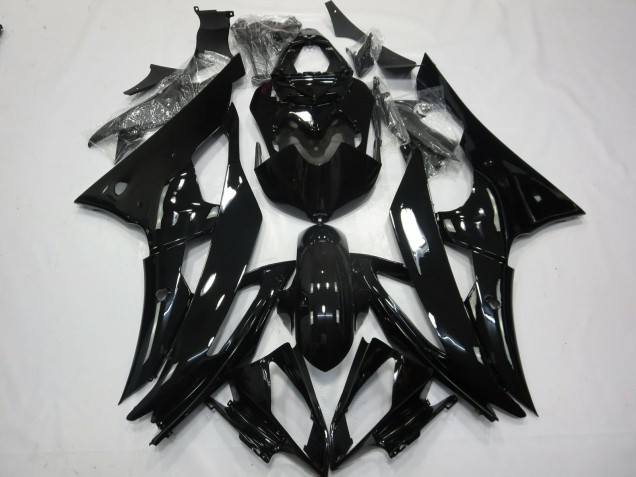 2008-2016 No.2 Gloss Black Yamaha R6 Fairings for Sale