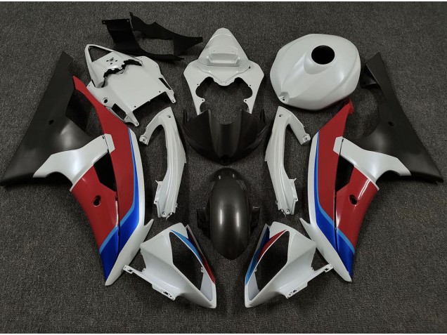 2008-2016 White Red and Blue Yamaha R6 Fairings for Sale