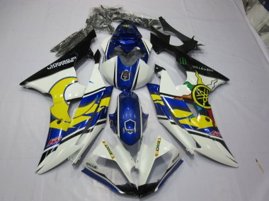 2008-2016 Yellow and Blue Yamaha R6 Fairings for Sale