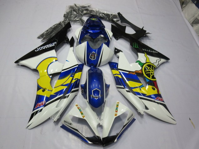 2008-2016 Yellow and Blue Yamaha R6 Fairings for Sale