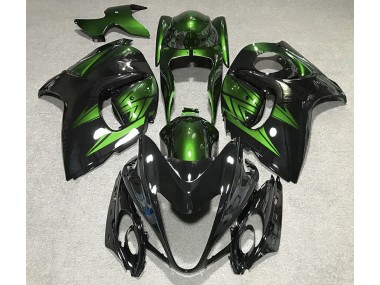 2008-2019 Gloss Black and Deep Green Suzuki GSXR 1300 Fairings for Sale