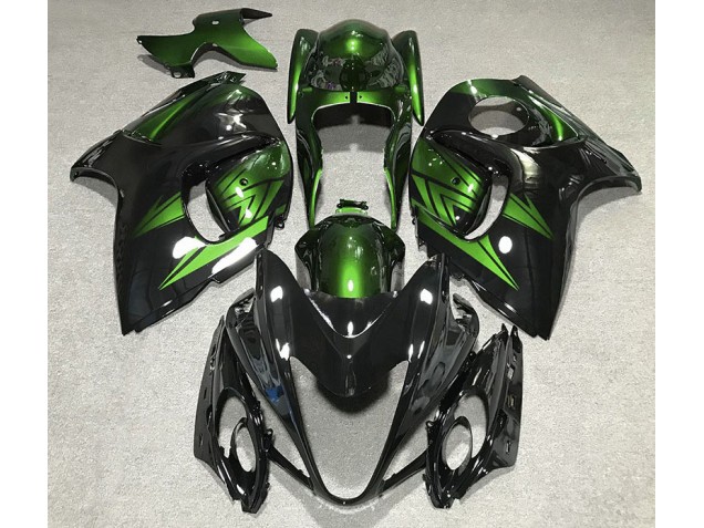 2008-2019 Gloss Black and Deep Green Suzuki GSXR 1300 Fairings for Sale