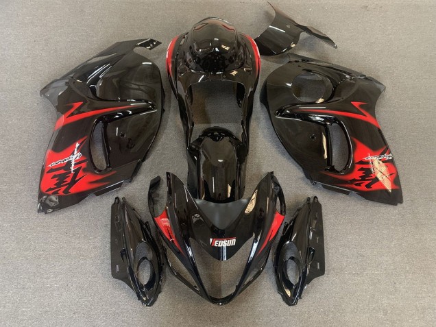 2008-2019 Gloss Black with Red Suzuki GSXR 1300 Fairings for Sale 2008-2019 Gloss Black with Red Suzuki GSXR 1300 Fairings for Sale