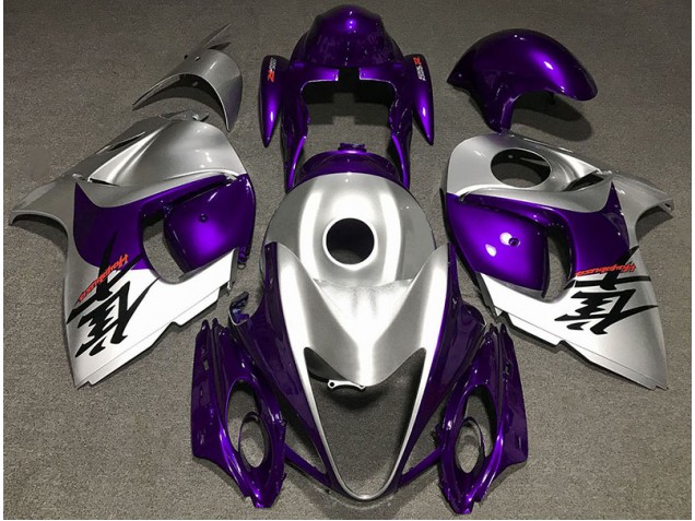 2008-2019 Gloss Purple and Silver Suzuki GSXR 1300 Fairings for Sale 2008-2019 Gloss Purple and Silver Suzuki GSXR 1300 Fairings for Sale