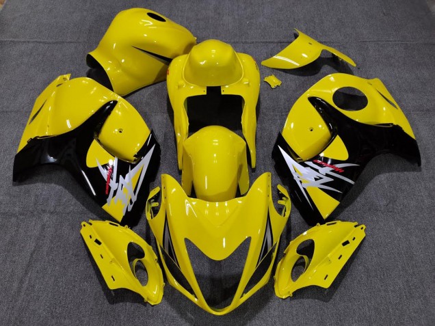 2008-2019 Gloss Yellow with Black Style Suzuki GSXR 1300 Fairings for Sale 2008-2019 Gloss Yellow with Black Style Suzuki GSXR 1300 Fairings for Sale