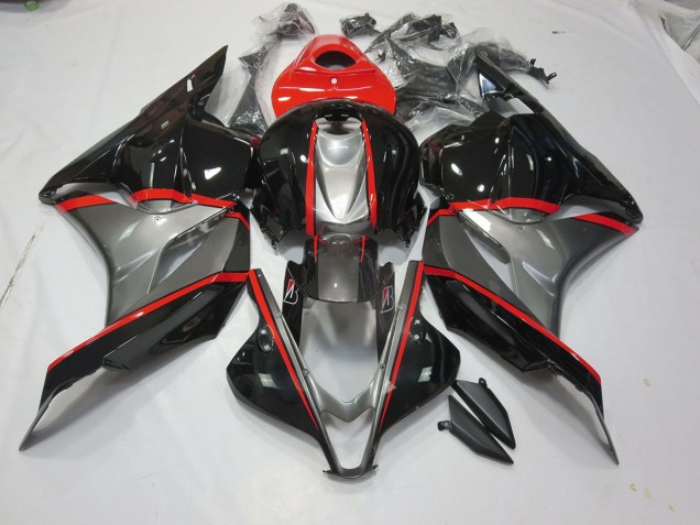 2009-2012 Black and Grey Red pin Honda CBR600RR Fairings for Sale