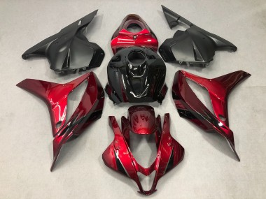 2009-2012 Deep Red with Black Honda CBR600RR Fairings for Sale