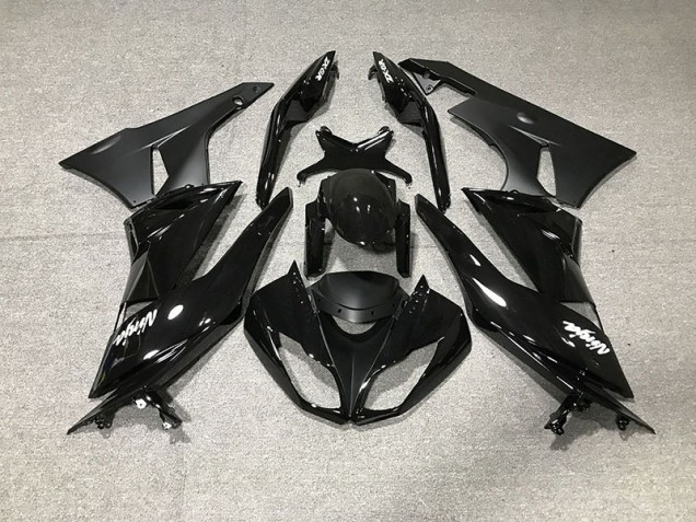 2009-2012 Gloss Black Kawasaki ZX6R Fairings for Sale 2009-2012 Gloss Black Kawasaki ZX6R Fairings for Sale