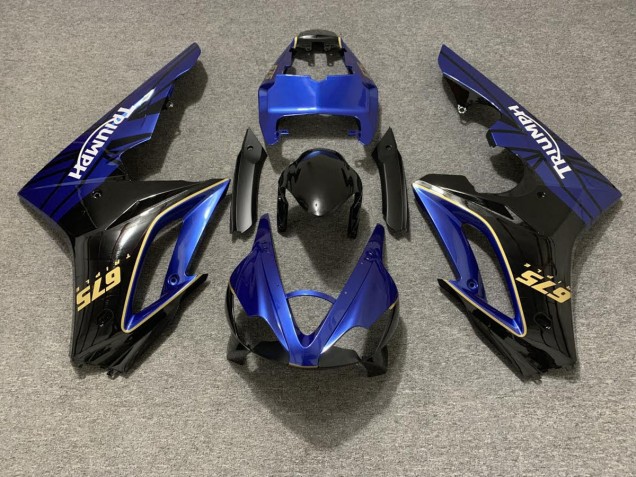 2009-2012 Gloss Blue and Black Triumph Daytona 675 Fairings for Sale 2009-2012 Gloss Blue and Black Triumph Daytona 675 Fairings for Sale