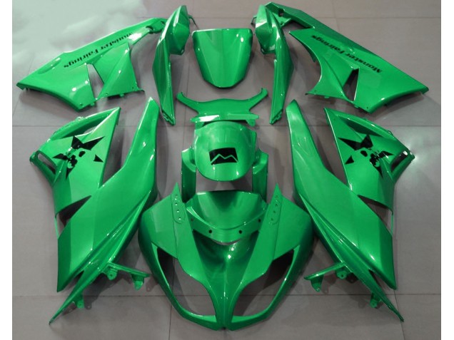 2009-2012 Gloss Green & Custom Kawasaki ZX6R Fairings for Sale 2009-2012 Gloss Green & Custom Kawasaki ZX6R Fairings for Sale