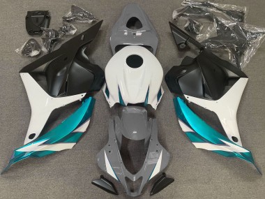 2009-2012 Gloss Grey White and Light Blue Honda CBR600RR Fairings for Sale