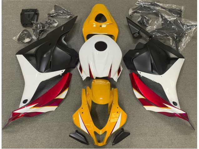 2009-2012 Gloss Red White and Yellow Honda CBR600RR Fairings for Sale 2009-2012 Gloss Red White and Yellow Honda CBR600RR Fairings for Sale