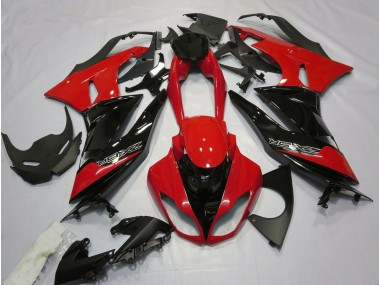 2009-2012 Gloss Red and Black Kawasaki ZX6R Fairings for Sale