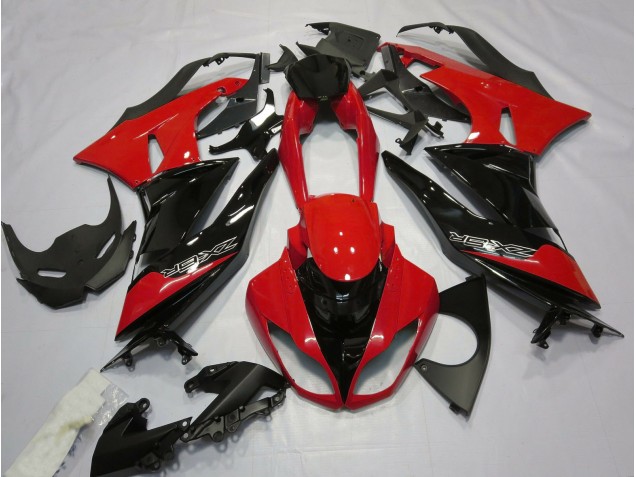 2009-2012 Gloss Red and Black Kawasaki ZX6R Fairings for Sale 2009-2012 Gloss Red and Black Kawasaki ZX6R Fairings for Sale