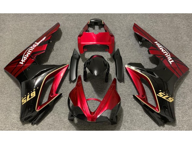 2009-2012 Gloss Red and Black Triumph Daytona 675 Fairings for Sale 2009-2012 Gloss Red and Black Triumph Daytona 675 Fairings for Sale