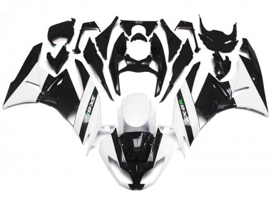 2009-2012 Gloss White and Slick Black Kawasaki ZX6R Fairings for Sale