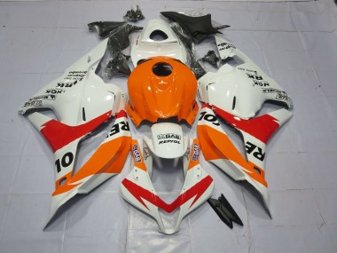 2009-2012 Light Orange and White Repsol Honda CBR600RR Fairings for Sale