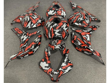 2009-2012 Red Grey Camo Honda CBR600RR Fairings for Sale