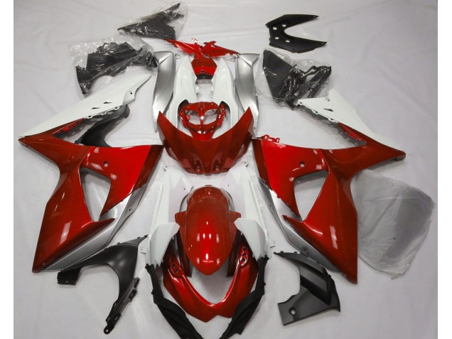 2009-2016 Gloss Red & White Suzuki GSXR 1000 Fairings for Sale 2009-2016 Gloss Red & White Suzuki GSXR 1000 Fairings for Sale