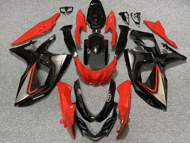 2009-2016 Gloss Red and Black Suzuki GSXR 1000 Fairings for Sale 2009-2016 Gloss Red and Black Suzuki GSXR 1000 Fairings for Sale